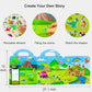 Reusable Sticker Books For Kids, Travel Removable Toddler Dinosaur Sticker Books For 3 4 5 Year Old Girls Boys Birthday Gifts Educational Learning Toys