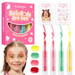 Kids Makeup Kit Washable Face Paint Kit, Girls Makeup Kits for Ages 4-12 Years, Body Face Marker Painting Pens Tattoos for Skin