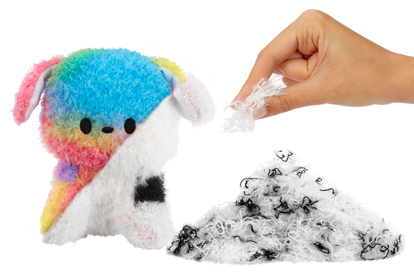 Fluffie Stuffiez Dog Small Collectible Feature Plush, Surprise Reveal Unboxing With Huggable Asmr Fidget Diy Fur Pulling, Ultra Soft Fluff