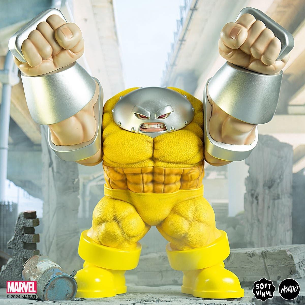 MONDO Juggernaut Soft Vinyl Figure - 12-Inch Exclusive, Yellow Variant, Plastic
