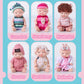 Tisden 4 Inch Mini Baby Dolls 6Pcs Set Cute Realistic Baby Dolls Toys With Handmade Doll Clothes For Suitability Kids 3 And Up H
