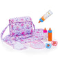 BABESIDE Baby Doll Diaper Bag, 8 Pcs Doll Accessories for 1215 Inch Dolls