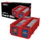 Bcw Collectible Card Bin - Holds Up To 1600 Cards - Single Red | Large Card Storage Box For Loose Trading Cards | Pokemon, Mtg,