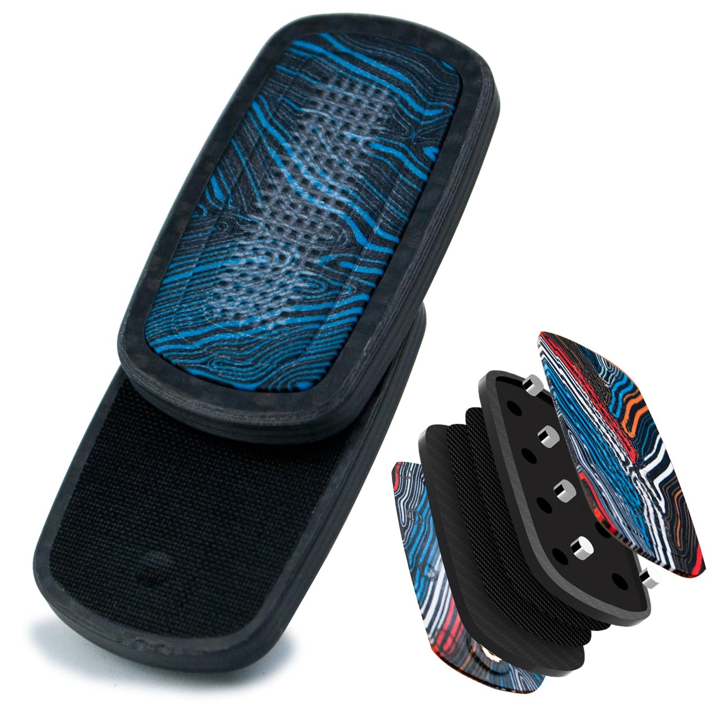 DjuiinoStar Silent Fidget Slider (Carbon Fiber + Glass Fiber)  CNC Machined Free-Floating Push Slider  Addictive Magnetic Toy  Help to Relieve Stress  Best Gift for Fidget Fans DFS-48