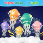 Dancing Squid Baby Toy, Electric Crawling Octopus Tummy Time Toy, Rechargeable Magic Dancing Music Squid Baby Toys for 3 4 5 6 Y