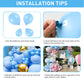 Light Blue Balloons Latex Balloon 5 10 12 18Inch Different Sizes 103Pcs Matte Baby Blue Sky Blue Balloon Kit For Kids Birthday Party Decoration Balloon Garland Baby Shower Wedding Holiday