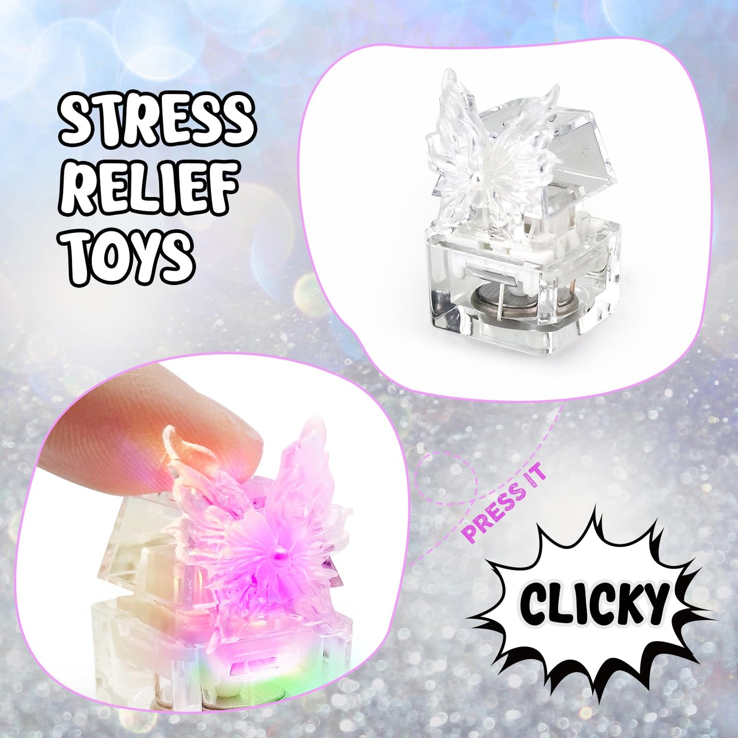 Keyboard Fidget Toy For Adults With Sound (Butterfly)