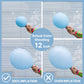 Partywoo Light Blue Balloons, 85 Pcs Matte Blue Balloons Different Sizes Pack Of 18 Inch 12 Inch 10 Inch 5 Inch Blue Balloons For Balloon Garland Balloon Arch As Birthday Party Decorations, Blue-Y4