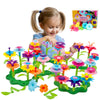 Byserten Flower Garden Building Set for Girls, 98 PCS Arts and Crafts, Green, Ideal Birthday and Christmas Gift for Ages 3-6