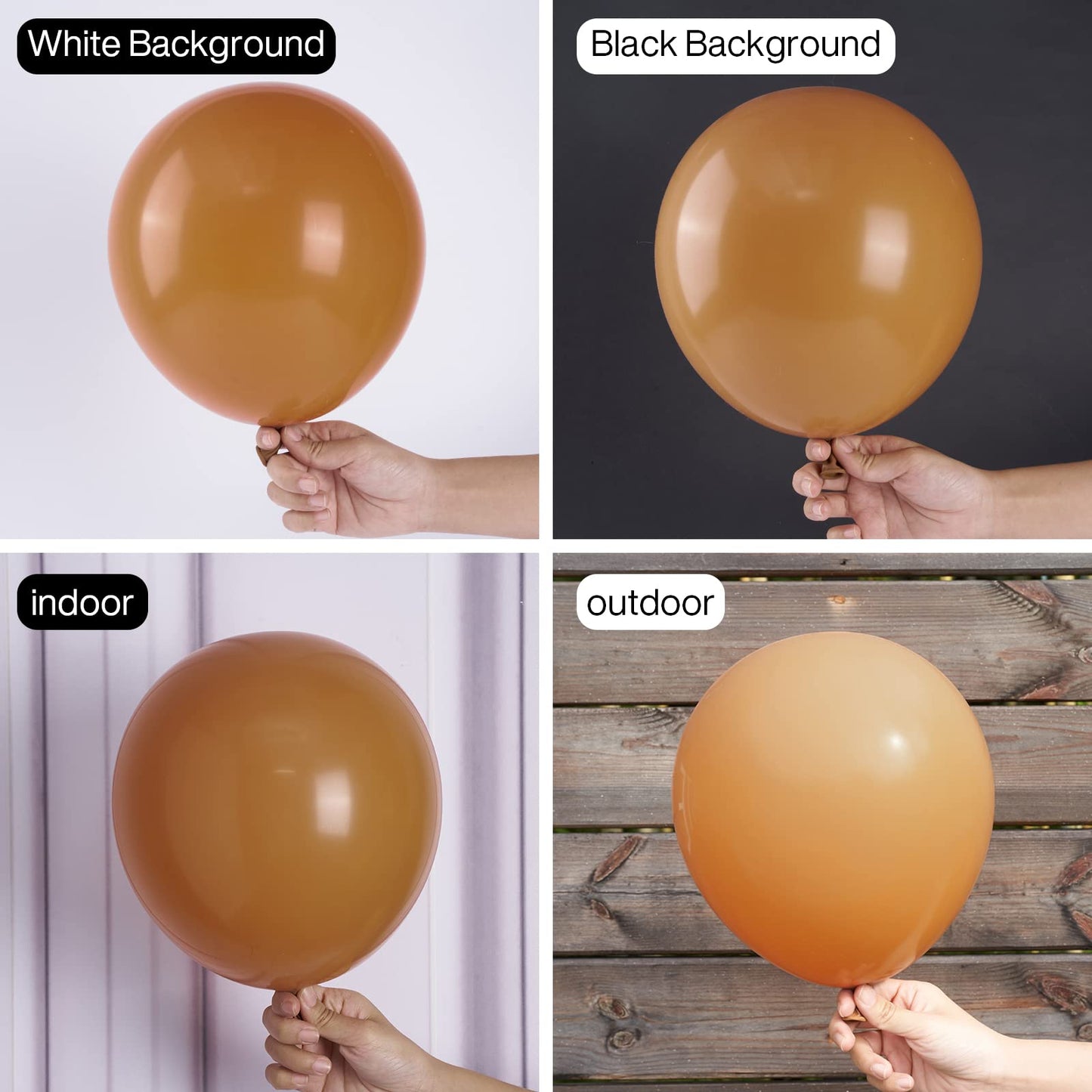 Partywoo Caramel Brown Balloons, 50 Pcs 12 Inch Boho Brown Balloons, Matte Brown Balloons For Balloon Garland Or Balloon Arch As Party Decorations, Birthday Decorations, Wedding Decorations, Brown-F10