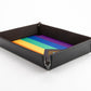 Fanroll By Metallic Dice Games Pride Fold Up Velvet Dice Tray: Rainbow Flag