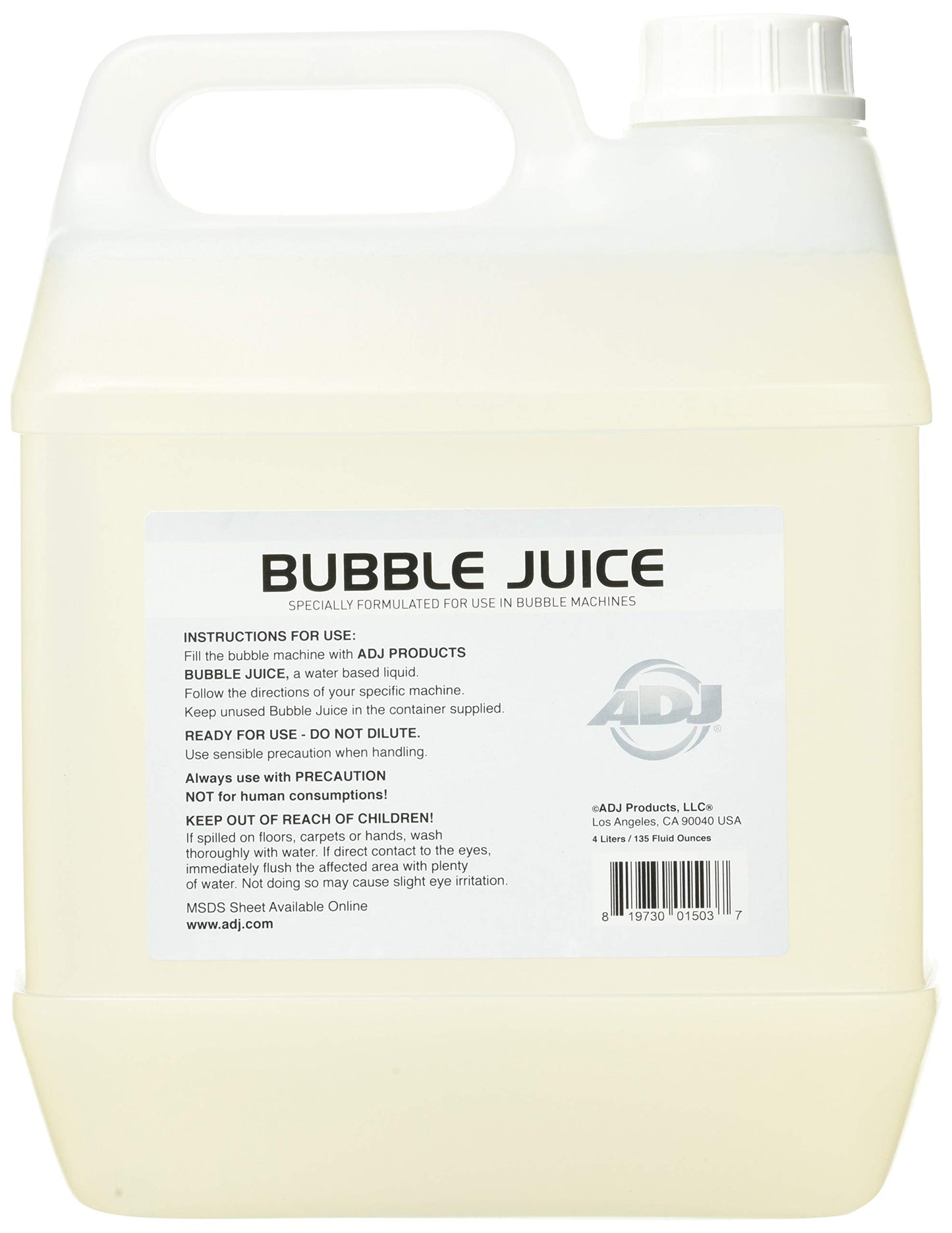 American Dj 1 Gallon Bubble Juice For Bubble Machines