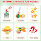 Asweets Kids Tool Set, Wooden Toddler Tool Bench with Box, Montessori STEM Educational Pretend Play Construction Toys, Birthday