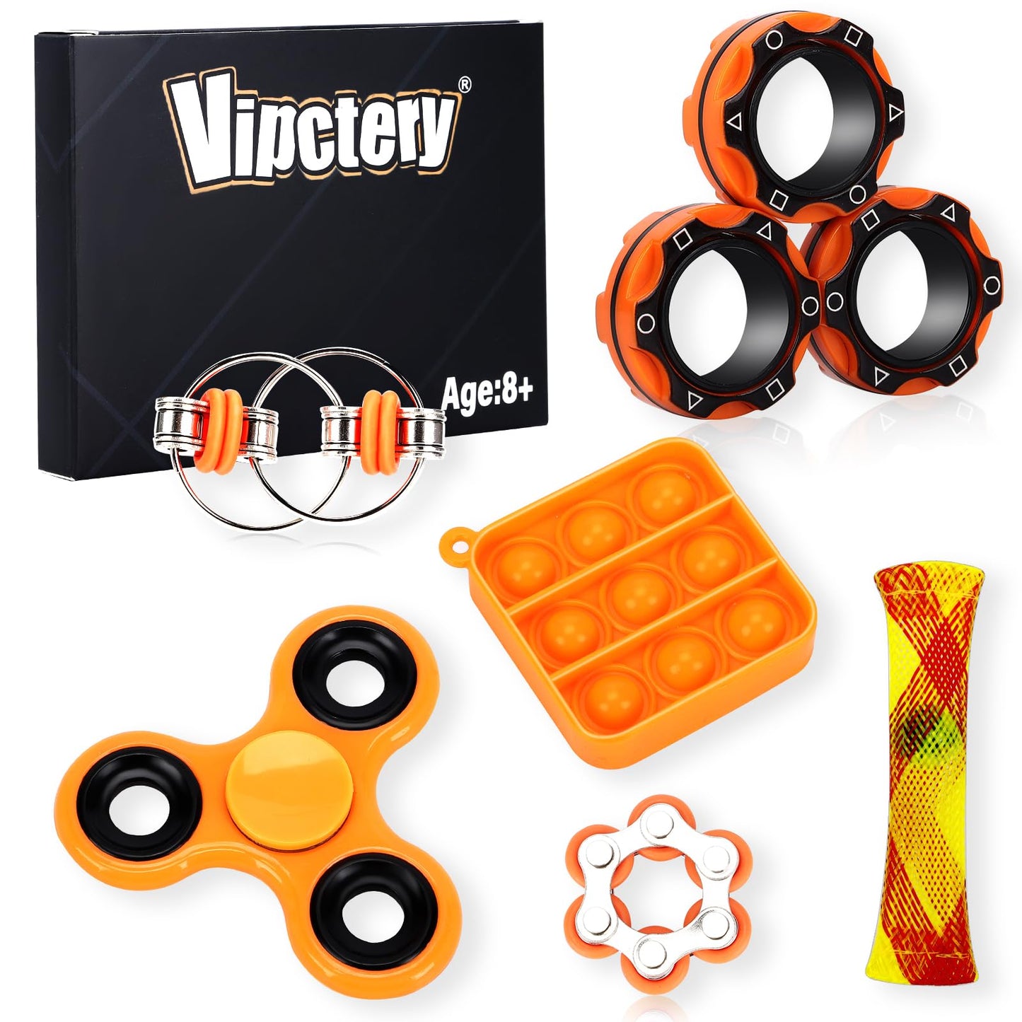 Vipctery 8Pcs Fidget Toys For Kids Easter Basket Stuffers Gifts For Teens Boys Adhd Autism Toys Adults Edc Cool Gadgets Desk Toy