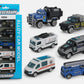 Umadiya Police Alloy Vehicle Model Metal Cars 6 Pcs Vehicles, Free Wheels Model Car Play Set For Toddlers,Boys Die-Cast Car Set,