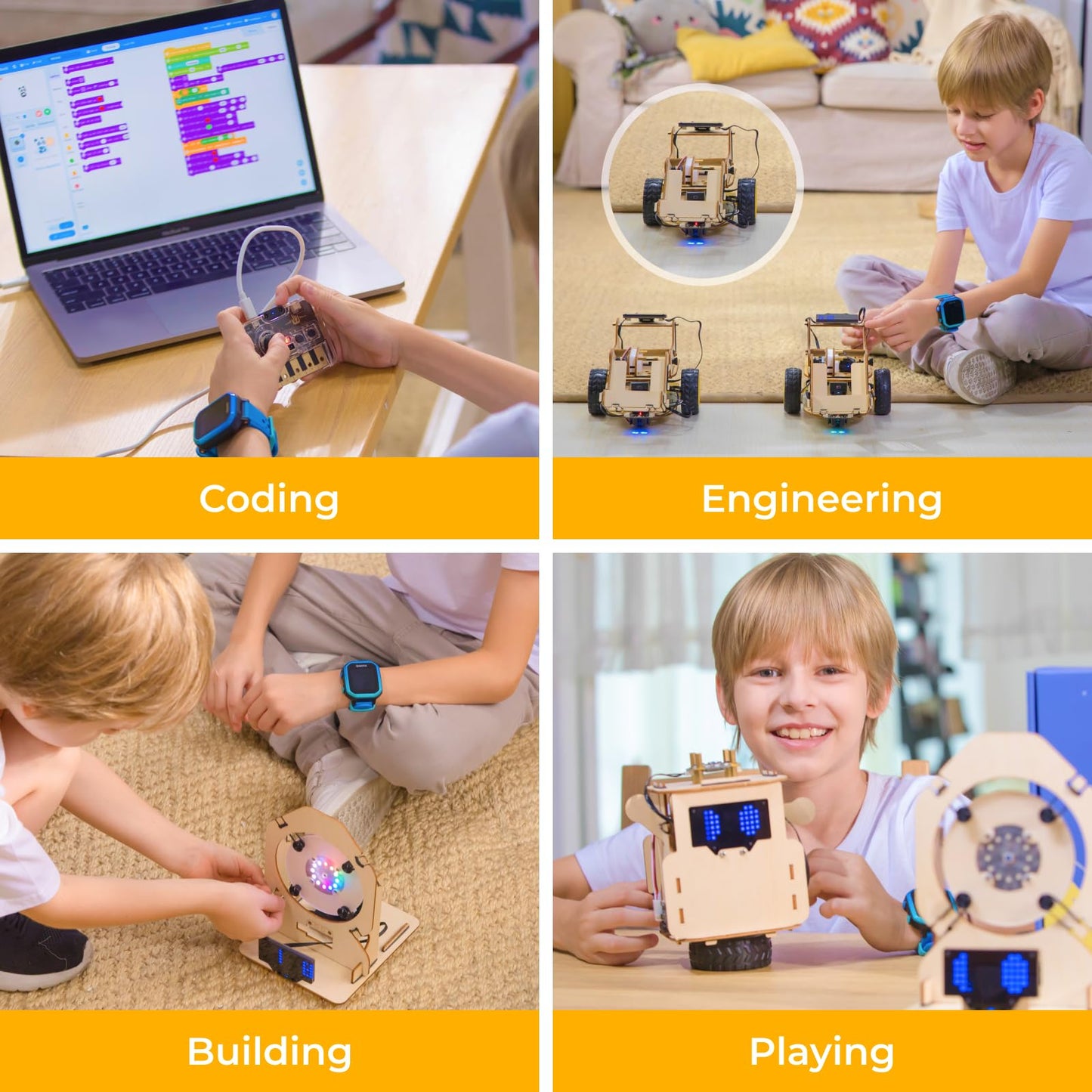 Makeblock Nextmaker 6 In 1 Stem Kits, Coding Robot Kits For Kids 8-12, Free Online Coding Courses, Music And Led Light, Programmable Coding Toys, Educational Stem Toys Gift For Kids