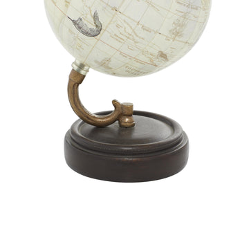Deco 79 Wood Globe, 5' X 5' X 8', Yellow