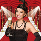 Inrui Red Curtain Stage Photography Background Red Carpet Film Red Curtain Stars Celebrity Party Banner Backdrop (10X8Ft)