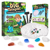Gemstone Gem Dig Kit, Crystals Digging Set, Educational Diy Toys Science Kit-Dig Up Unique Real Gemstone, Geology Archaeology Gi