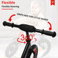 Bueuwe 16 Balance Bike for Kids, Adjustable Seat, No Pedal Toddler Training Bicycle, Black, Ideal for 4-8 Year Old Boys & Girls
