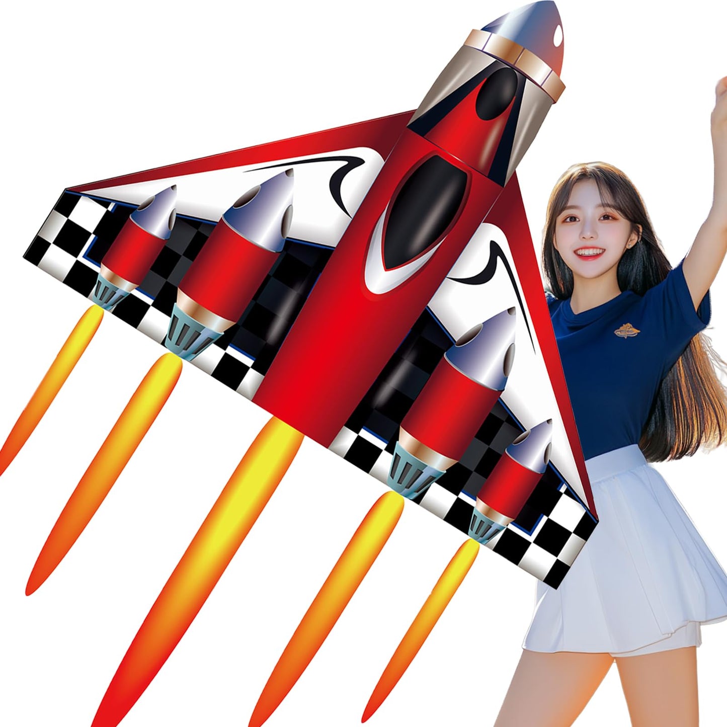 HENGDA KITE,Delta Plane Kite for Kids and Adults,Easy to Fly,Excellent Fabric and Structure Design,Suitable for Square, Beach, G