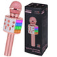Toys For Girls Karaoke Microphone - Portable Wireless Bluetooth Karaoke Mic Machine With Flashlights, 3 4 5 Year Old Girl Birthday Gifts,Kids Toys For 6 7 8 9 10 Year Old Girl Stuff Teen