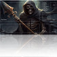 Playmat for MTG Magic Size 24x14 Inch Game Mats Tabletop Magic Play Mats enhanced Smooth Rubber Surface  Mousepad Compatible Qindaiwen for MTG RPG CCG Trading Card Game Play mats  Grim Reaper
