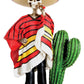 Dod Bandito Mexican Bandit With Cigar Skeleton Outlaw Sculpture