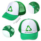 Yewong Kids Green Garbage Truck Costume Set - Recycle Vest, Hat, Gloves & ID Card for Career Day - Size Kid