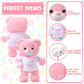 Deekin Broken Arm Gifts for Kids Get Well Soon Bear Stuffed Animal Gifts Bear for Kids mature-themed with Broken Arm After Surgery Soft Bandage Plush Bear 10 Inches (Pink)