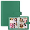A5 Photocard Holder and Binder  PU Leather 6-Ring Album with Magnetic Closure  Includes 30 Pack 4-Pocket Pages for 240 Cards  Card Holder for Kpop  Trading  and ID Cards (Forest Green)