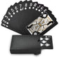 Joyoldelf Playing Cards, Black Playing Cards & Waterproof Playing Cards & Plastic Playing Cards With Box, Cool & Flexible Poker