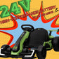 Kerry Yoo Go Kart Electric Drift Kart Car With Adjustable Seat, 24V Outdoor Ride On Toy With 4 Speed Mode, Crazy Cart For Kids 6