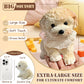 Big taba Squishy Dog  Handmade Squishy Dog Stress Relief Toy for mature-themed/Kids  Cute & Soft Teddy Dog Design  Perfect Squeeze Toys Gift for Relaxation and Fun(Cream Color)