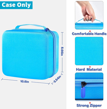 Paiyule Case Compatible With Tonies Figures Audio Play Character, Figurine Storage Holder For Toniebox Characters For Kids, Toy Organizer Box(Bag Only) Blue