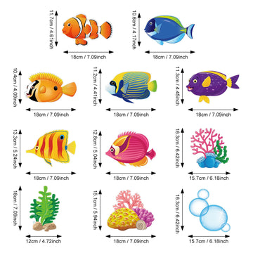 30 Pcs Tropical Fish Hanging Swirls Under The Sea Party Decorations Ceiling Decor For Boys Girls Kids Ocean Themed Party Mermaid