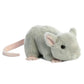 Aurora Mini Flopsie Mouse Stuffed Animal - Gray, 7 Inches, Polyester, Model 31731 - Perfect for Kids and Families
