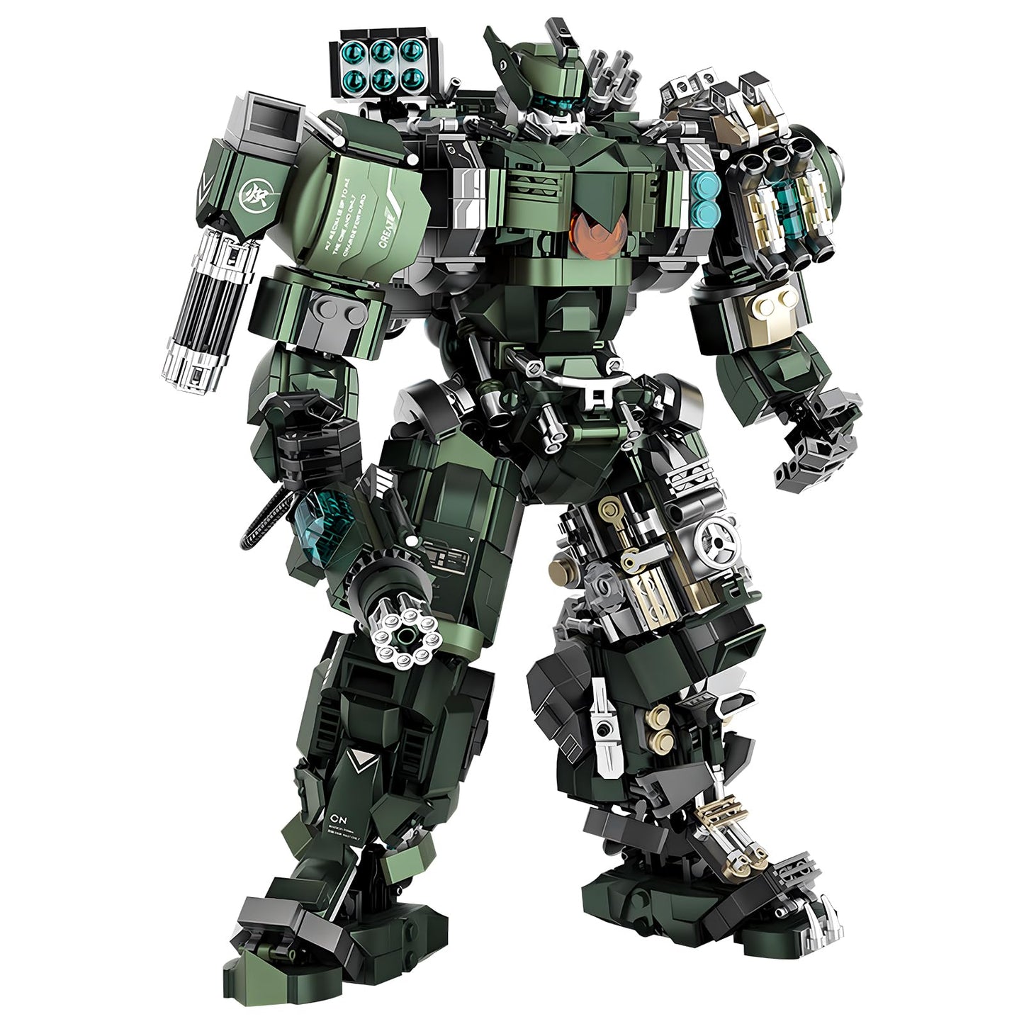 HIGH GODO Mech Building Blocks Set for mature-themeds Motorized Robot Model Building Kit with Multiple   Hard Core Industrial Style Collectible Gifts for Man Boys Ages 12+ (1403 PCS)
