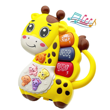 Baby Music Toys 12-18 Months, Animal Baby Piano Musical Light Infant Toys Toddlers Early Education Birthday Gift For 1 2 Year Ol