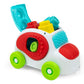 Clementoni- Soft Clemmy Sensory Car: Fun & Developmental Play For Babies & Toddlers, Stimulating Textures, Shapes & Stacking Blocks - Multicolored (6+ Months)