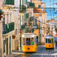 CASTORLAND 1000 Piece Jigsaw Puzzle  Lisbon Trams  Portugal  European Puzzle  Sister City of San Francisco  mature-themed Puzzle  Castorland C-104260-2