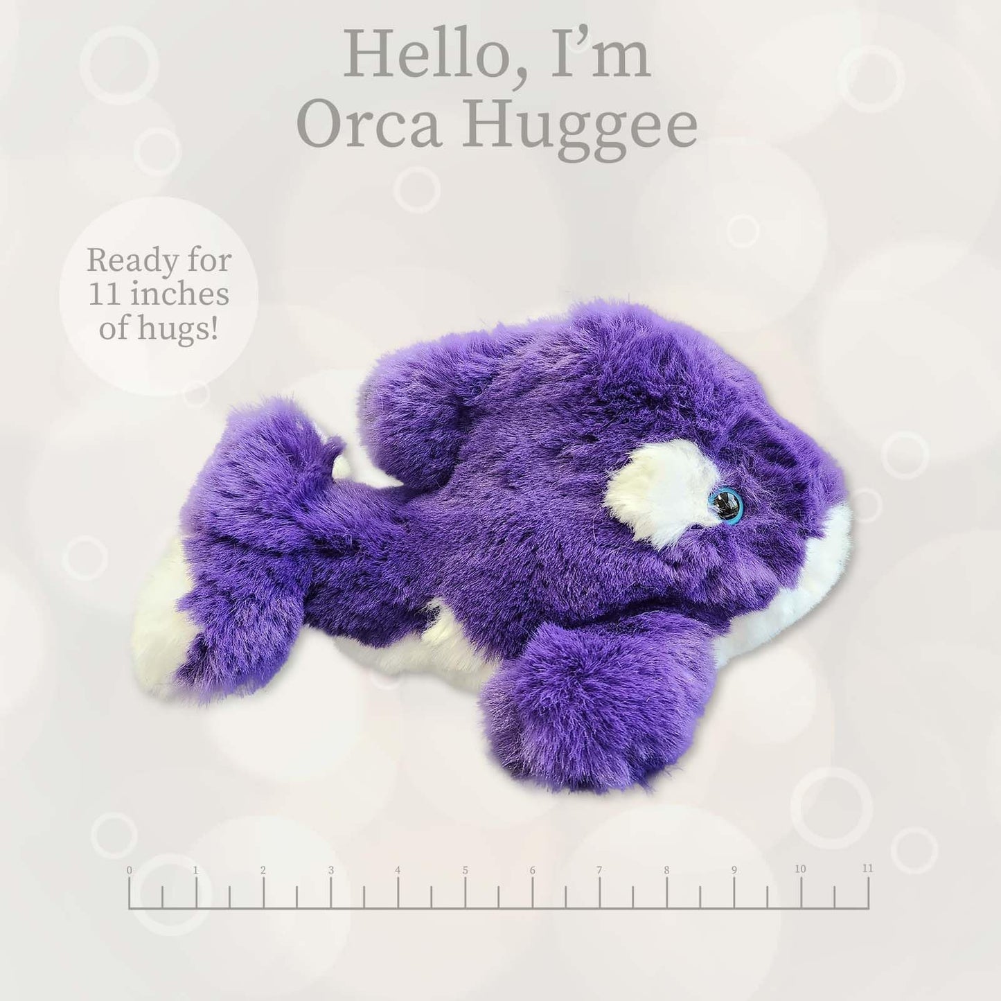 World's Softest Small Purple Dolphin Stuffed Animal - Huggable Plush Toy for Babies, Toddlers, and Kids - Safe Materials