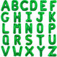 Toniful 52 Pieces 16 Inch Green Letter A-Z Balloons,Custom Phrase Mylar Foil Alphabet Letter Diy Personalized Phrase Banner For