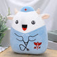 refavor Nurse Cow Stuffed Animal - 8 Navy Plush Toy for RN Gifts, Graduation, Nursing Students, Soft Cow Plushies, Bell Color