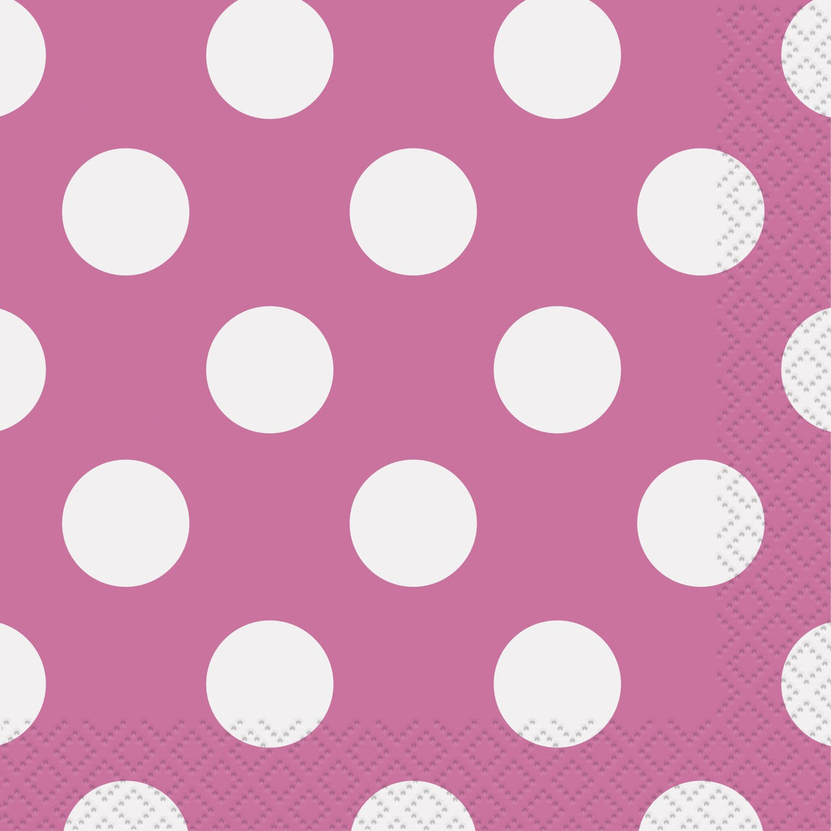 Unique Industries Beverage Napkins, Hot Pink