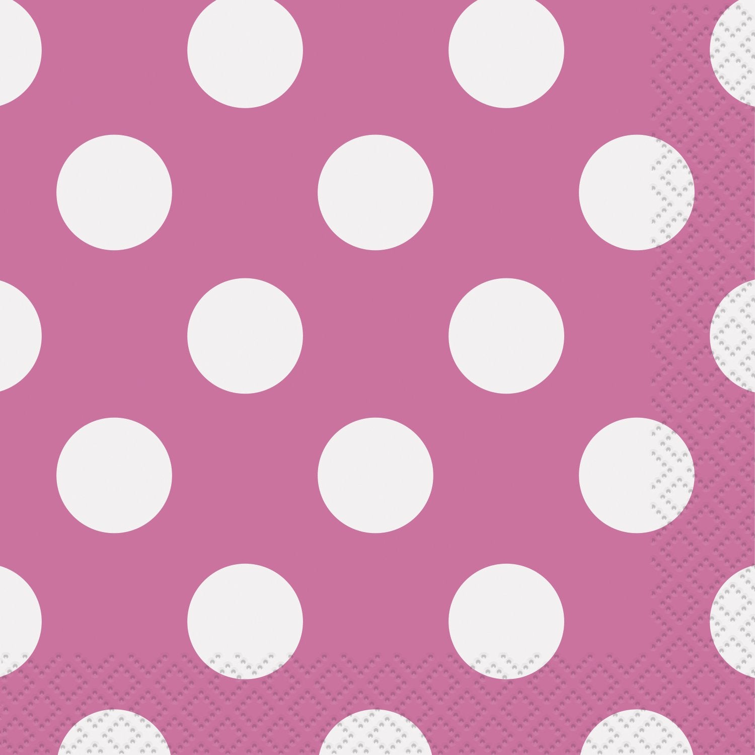 Unique Industries Beverage Napkins, Hot Pink