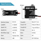 INJORA Coreless High Torque Micro Servo with Mount and Servo Horn for TRX4M TRX4MT 1/18 RC Crawler Upgrade Parts(Red)
