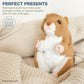 Bearington Collection 6" Plush Hamster Toy - Realistic Soft Fur, Machine Washable, Cuddly Gift for Kids and Animal Lovers