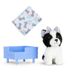 Glitter Girls - Ziggy - Posable 6-Inch Pet Dog Plush Border Collie Stuffed Animal - Poseable Legs - 14-Inch Doll Accessories For