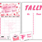 Generic Valentine's Day Bunco Kit - Cupid Score Sheets - Pink & White - Game Night Fun - Model Valentine2025